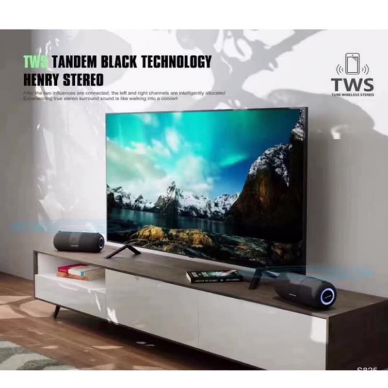 Speaker Lenyes TWS S825 Stereo Wireless Speaker V5.3
