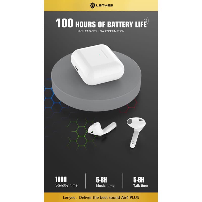 LENYES AIR 4 PLUS & AIR PLUS SE TWS wireless bluetooth 5.1 earbuds smart touch earphone original
