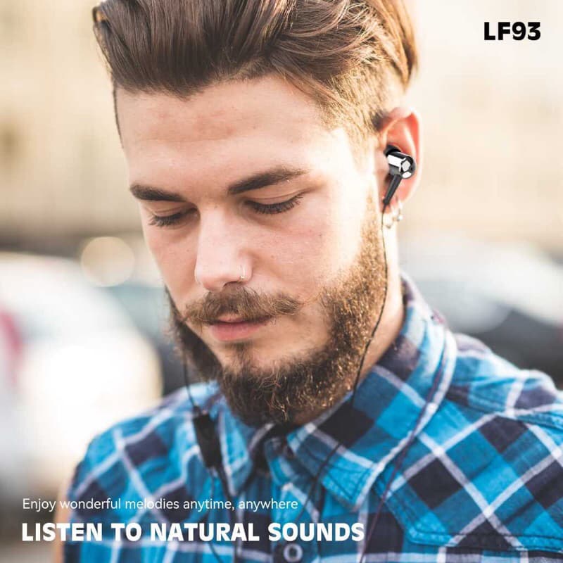 LENYES LF93 Headset In Ear Hifi Stereo Earphone Extra Bass With Handsfree Microphone 3.5mm