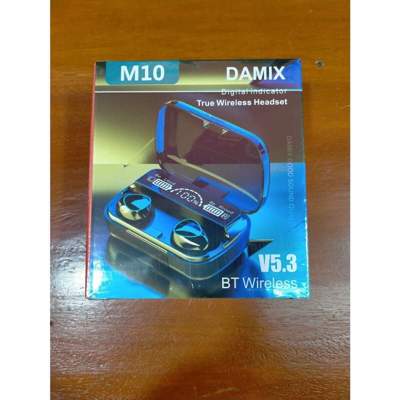 Handsfree Bluetooth Tws M10 + Powerbank V5.3 True Wireless Headset