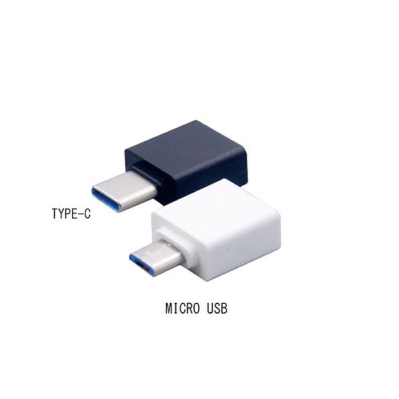 OTG MINI PERSEGI Micro Usb/V8 dan Type C Port Konektor Non Cable USB Murah