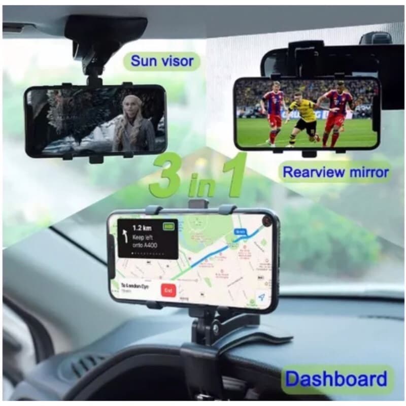 3in1 Car Holder Hp Mobil HD-35 Car Phone Holder Stand Murah Smartphone HD35