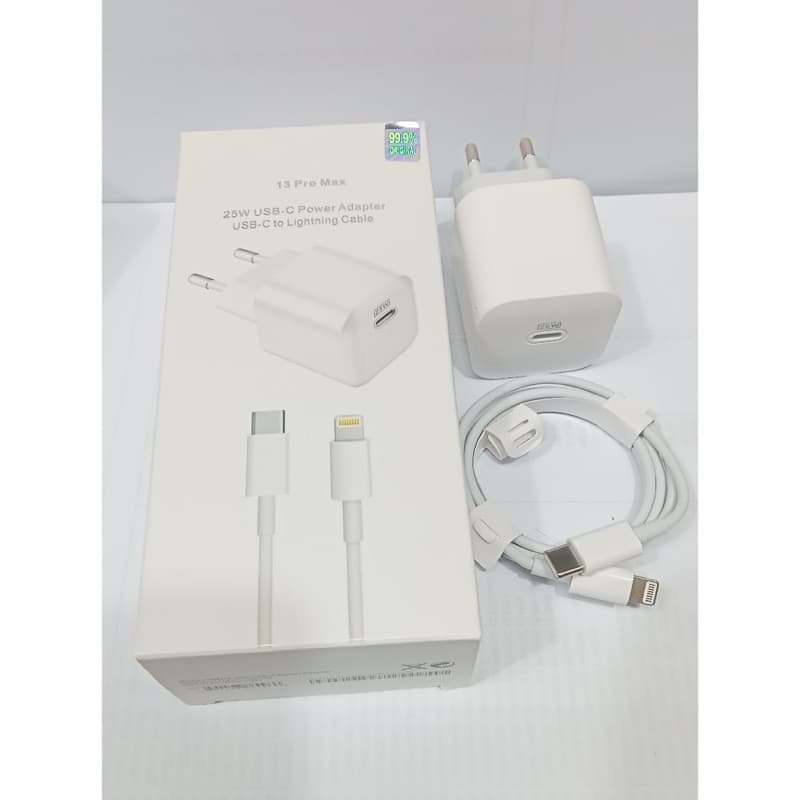 Charger Light 13 Pro Max 25W USB-C Power Adapter USB Type C TO Lightning Cable