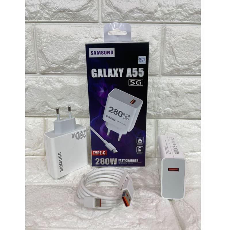 Charger ori 100 Samsung A55 Fast Charging 280W Casan Original