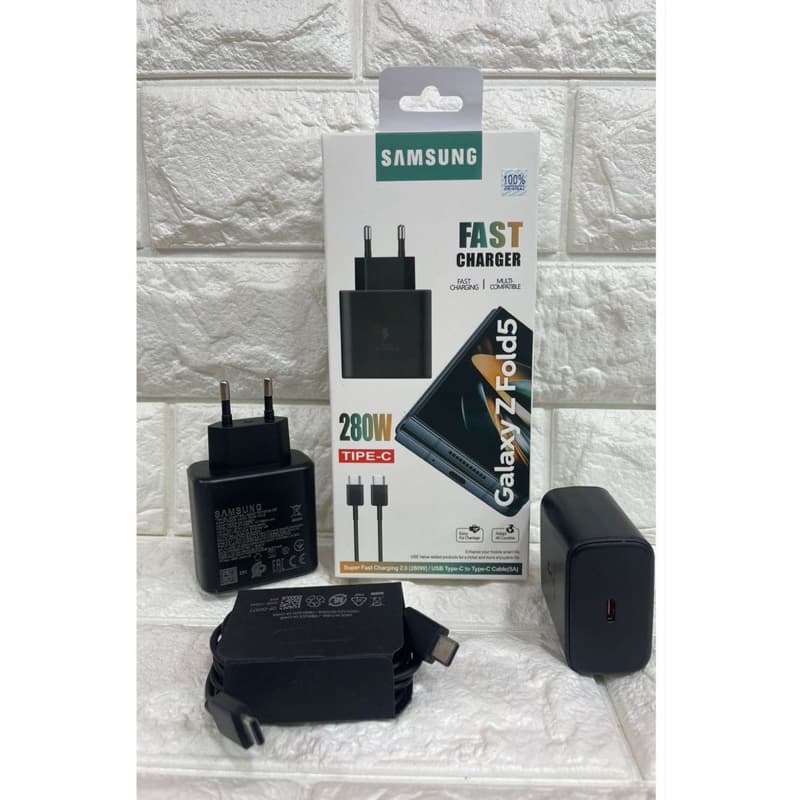 Charger Ori 100 Samsung Galaxy Z Fold5 Ultra Fast Charging 280W Casan Original Colokan USB C To Type C