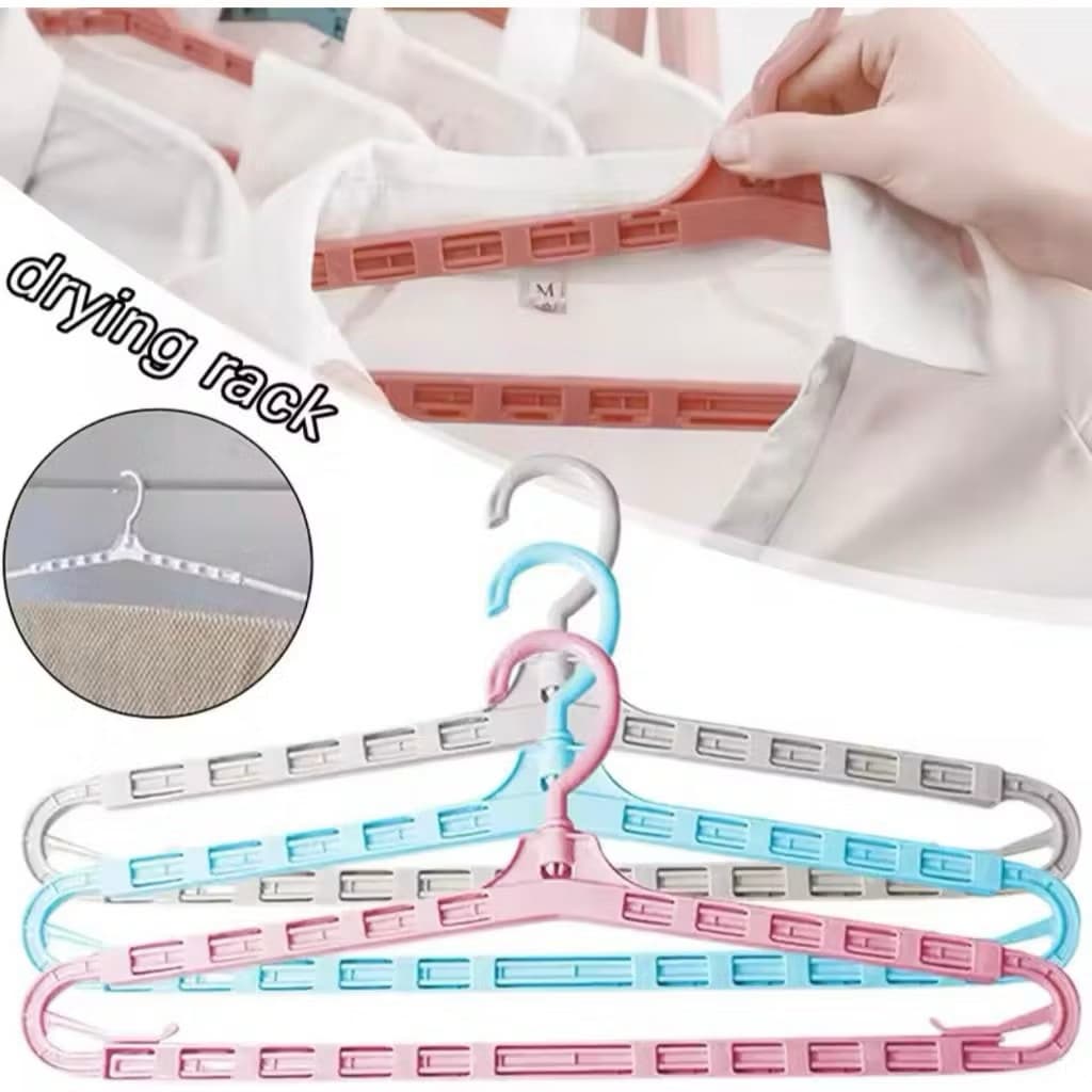 Gantungan Hanger Baju Tarik Panjang Pendek Gantungan Pakaian Handuk Serbaguna
