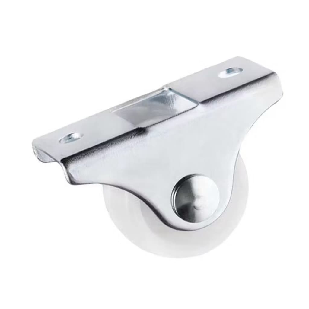Roda Kastor Lemari 1 Inch Roda Trolly Nylon Plate Caster Mini Roda Kastor Etalase Serbaguna