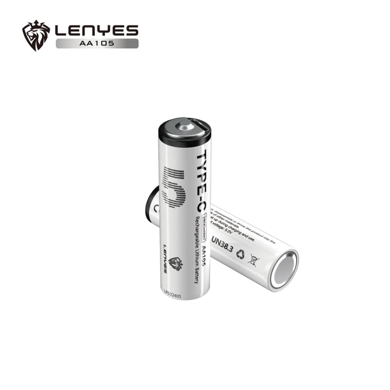 LENYES AA105 Baterai Charge isi Ulang AA 1.5V Rechargeable Lithium Battery 2800mWh Batu Batree