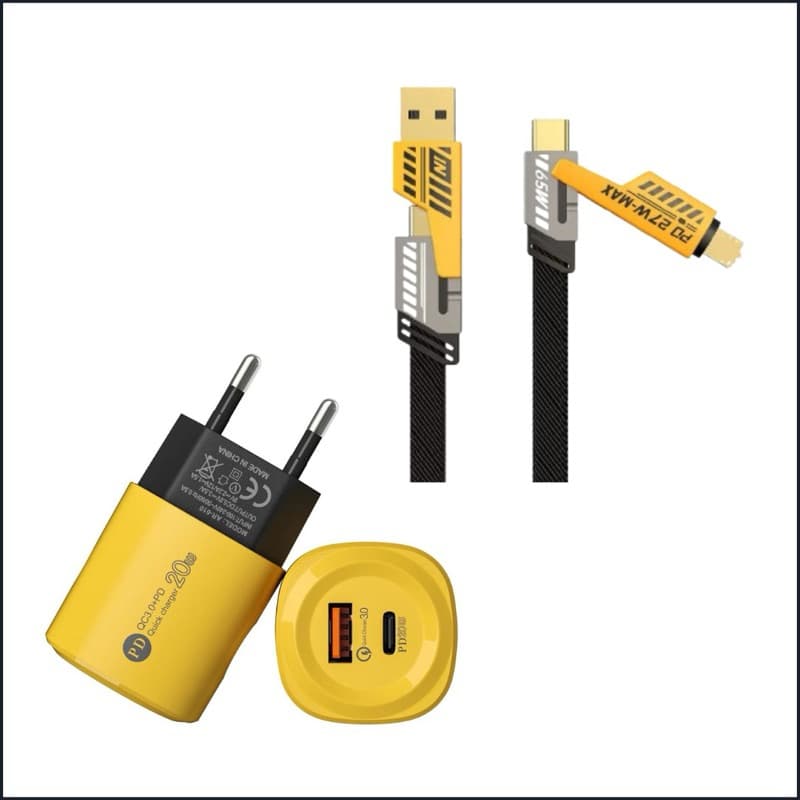 Charger P45 / Adaptor Charger Fast Charging USB + PD 20W (Murni 2A)