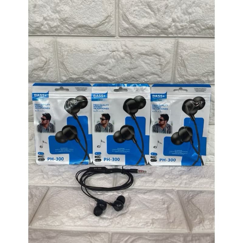 Handsfree Philips PH-300 + Mic Stereo Headset Earphone Sound Quality Extra Bass