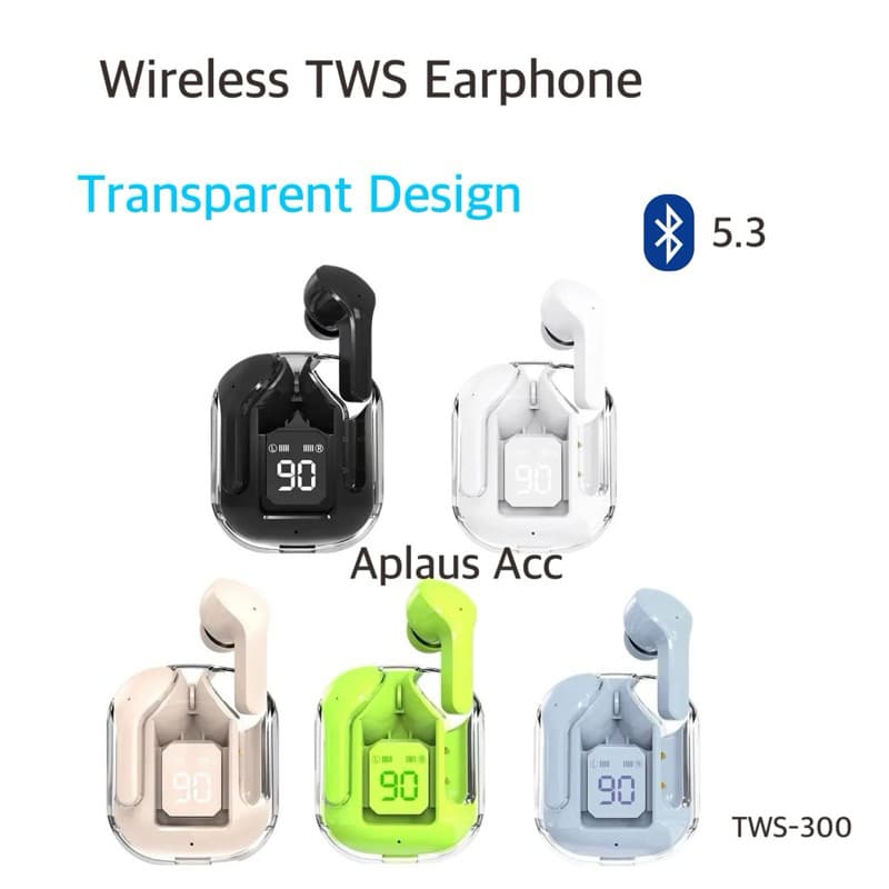 Handsfree Bluetooth J Transparan TWS-300