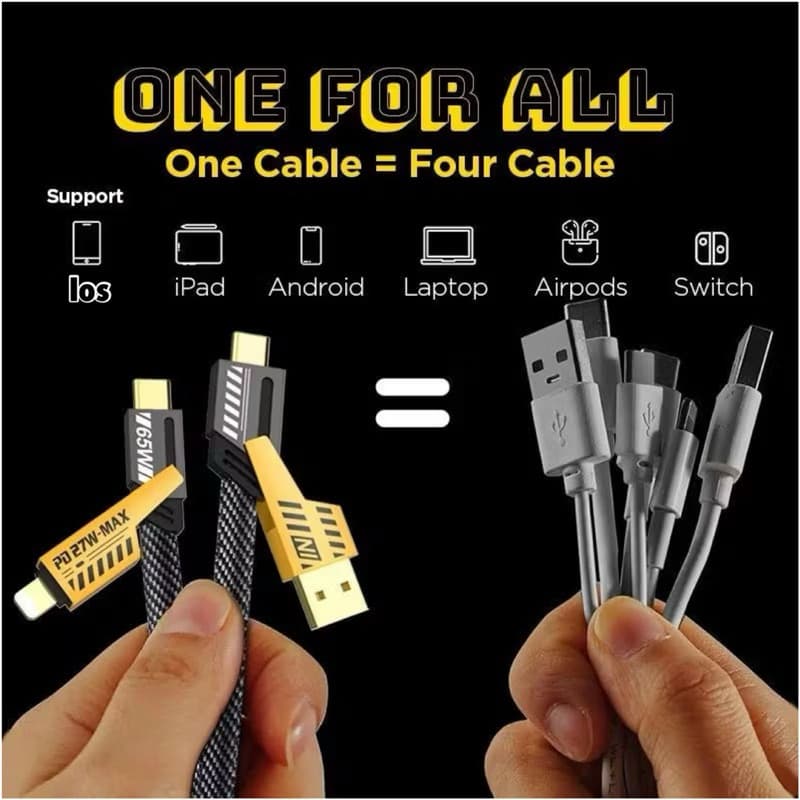 Charger Fast Charging 4 in 1 P46 Universal Android Type C Ios Lightning Casan Cepat