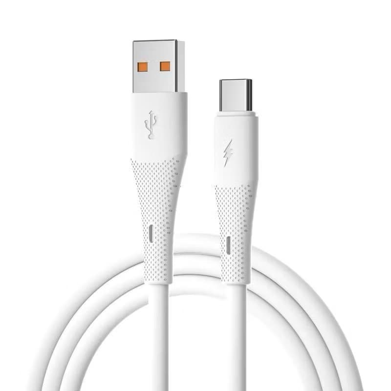 Kabel Data Silicone 120W KB-16 Micro Type C USB Charging Kabel Data Kuat