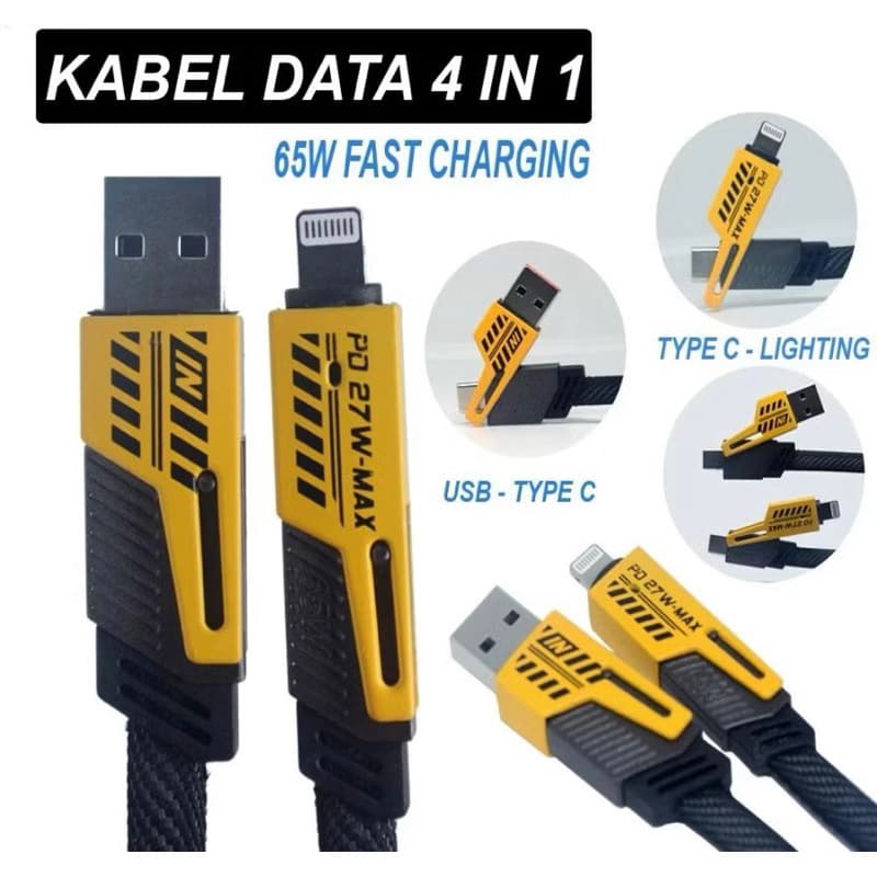 Charger Fast Charging 4 in 1 P46 Universal Android Type C Ios Lightning Casan Cepat