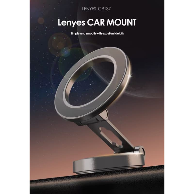Holder Mobil Magnet LENYES CR-137 Fleksibel 360 Derajat