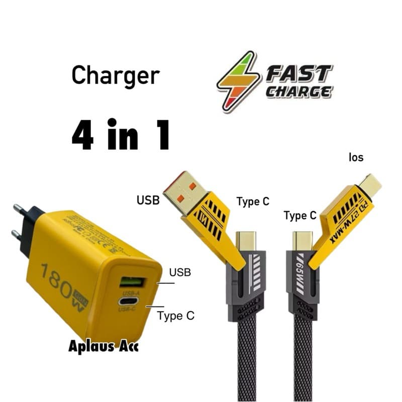 Charger Fast Charging 4 in 1 P46 Universal Android Type C Ios Lightning Casan Cepat