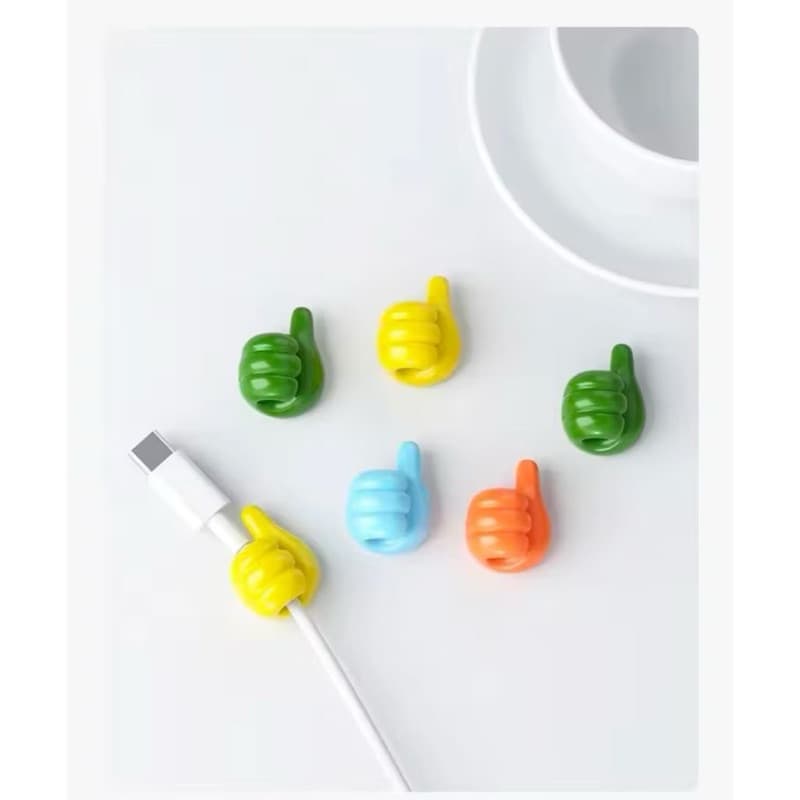 Klip Holder Kabel Model Jempol Gantungan Kait Kabel Bentuk Jempol Serbaguna