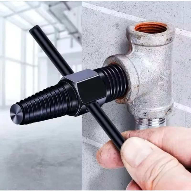 Pipe Extractor 1/2 - 3/4 Alat Cabut Buka Pipa Kran Rusak Patah Tap Balik 1/2 3/4