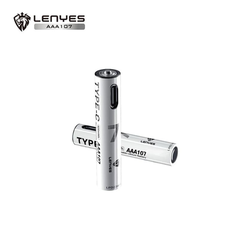 LENYES AAA107 Baterai Charge isi Ulang AAA 1.5V Rechargeable Lithium Battery 600mWh Batu Batree