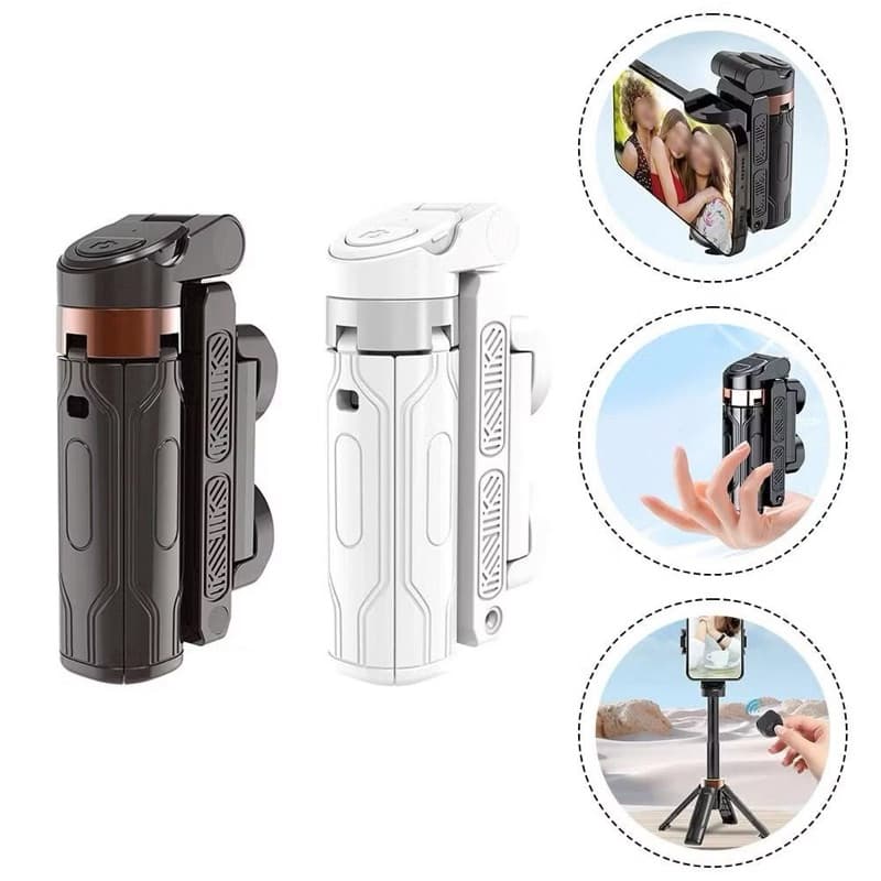 Tongsis Tripod Bluetoot Mini Selfie Stick Tripod WINSI SL500 Bluetooth Tripod Selfie Stick Portable Remote dan Lampu Sorot Bluetooth Selfie Stick Tripod Super Mini for Smartphone Tripod Tongsis