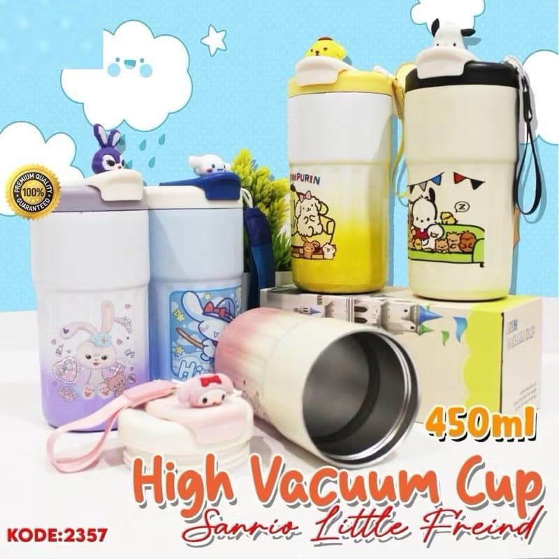 Tumbler Termos Stainless Karakter Kartun BZ-2357 Tumbler Minum Tahan Panas Mug 450ML BPA Free