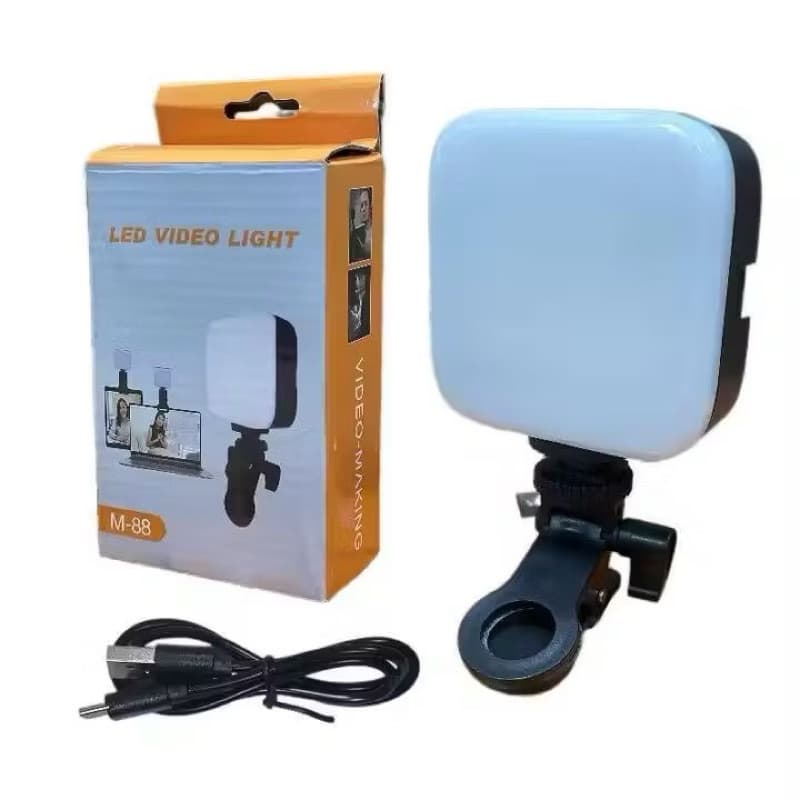 Lampu LED M88 Selfie Light Clip Portable Lampu Clip Mini Vlog Camera Light Serbaguna