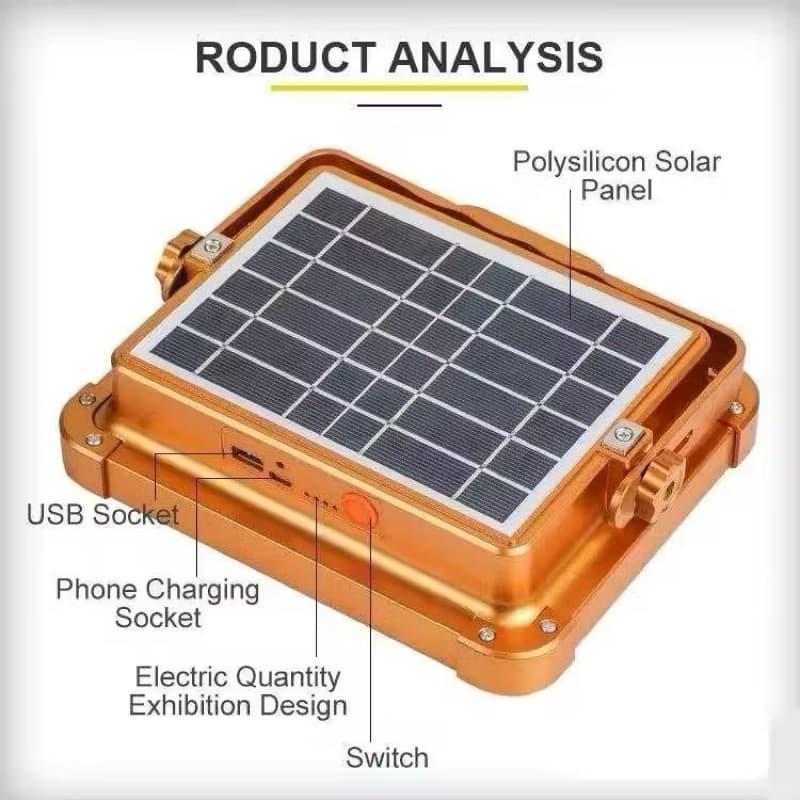 Lampu Tenaga Surya TSL-501 502 503 505 Lampu LED Solar Cell Panel Lampu Emergency Sorot Outdoor
