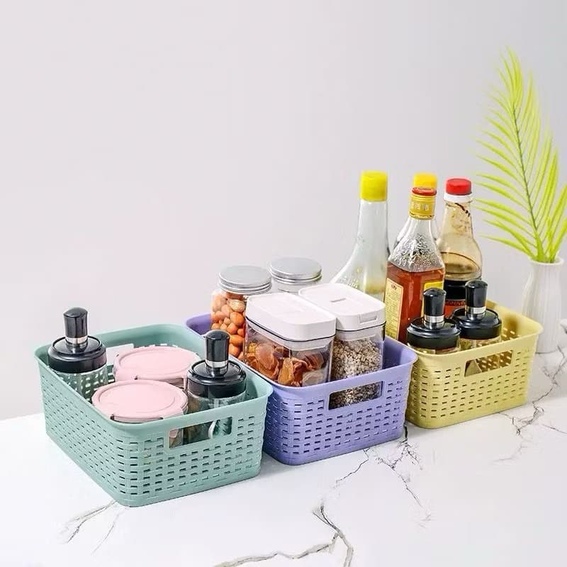 Keranjang Serbaguna Petak Plastik Kotak Tempat Penyimpanan Serbaguna Storage Box Organizer