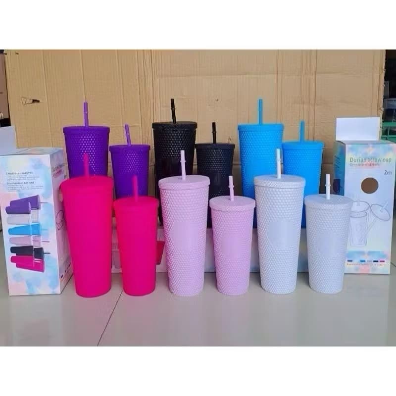 Tumbler Set 2in1 BZ-2351 Tumbler Minum Jerami Mug 750ML & 1100ML BPA Free