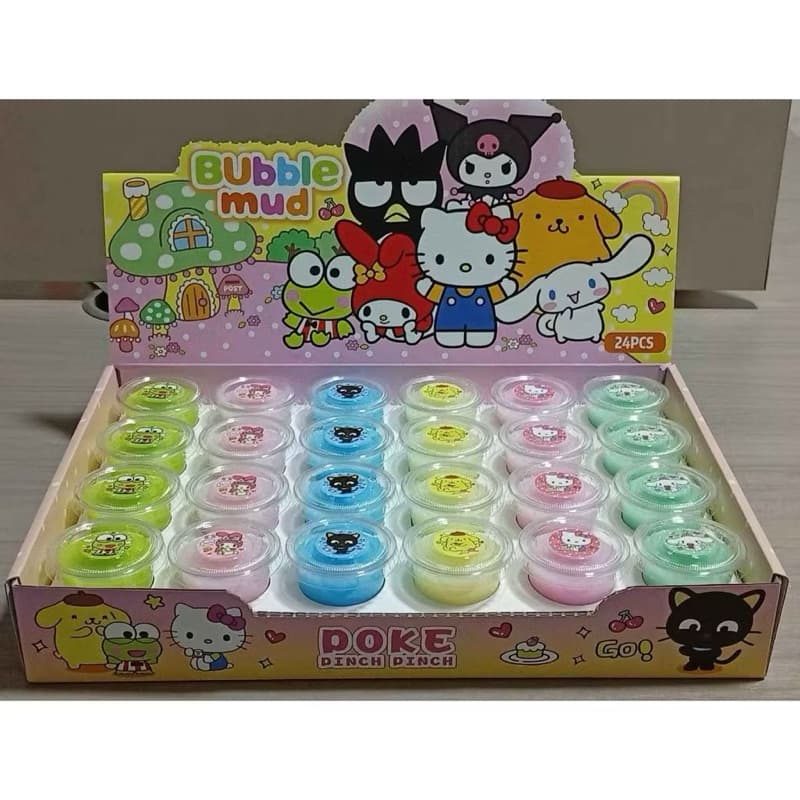Mainan Slime Bubble Mud Slime Karakter Kartun Lucu Slime Warna Mainan Anak