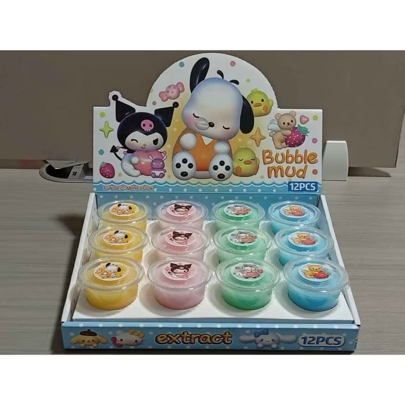Mainan Slime Bubble Mud Slime Karakter Kartun Lucu Slime Warna Mainan Anak