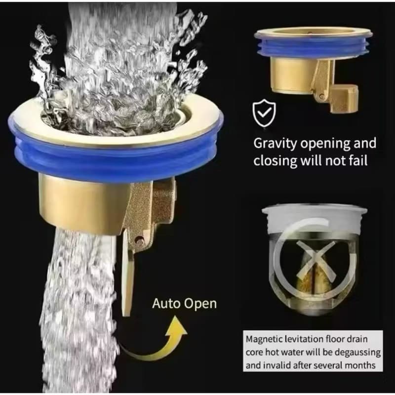 Katup Penutup Saluran Air Bahan Tembaga Saluran Air Floor Drain Kamar Mandi Anti Bau
