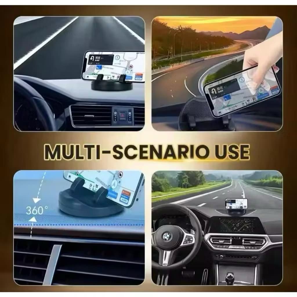 Holder Mobil Vango VA01 Phone Holder Navigasi Dudukan Hp Dashboard Rotasi 360 Derajat