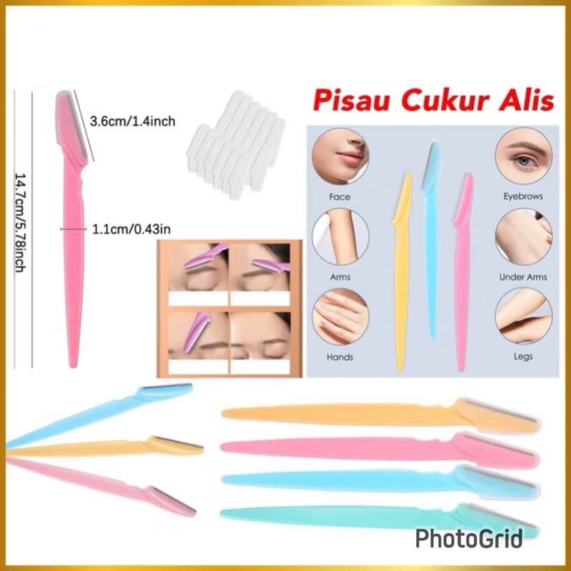 Pisau Cukur Alis Mata Alat Cukur Alis Cambang Eyebrow Razor Blade Serbaguna