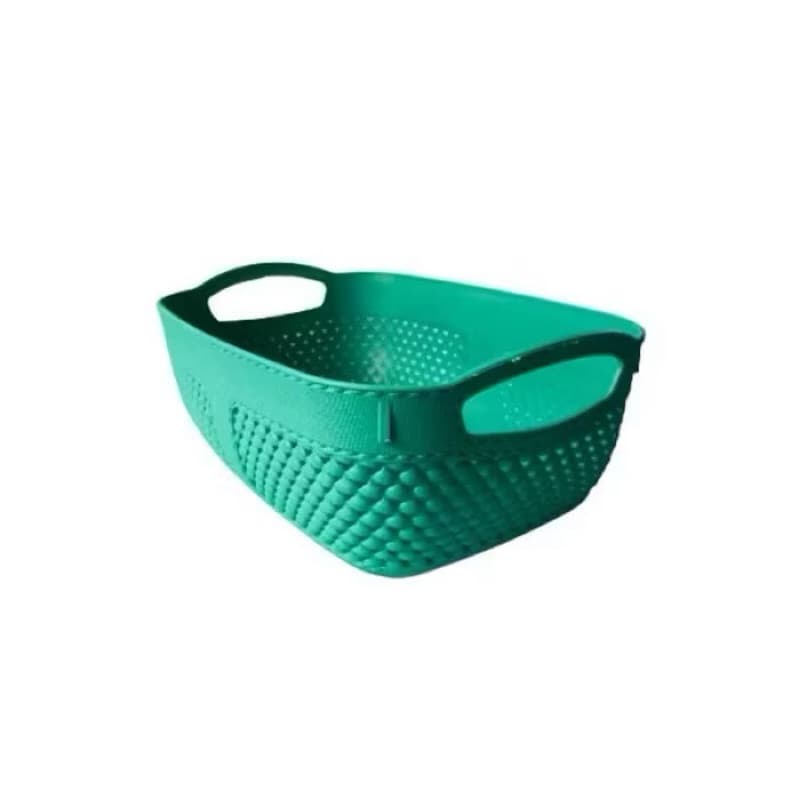 Keranjang Anyam Plastik Tempat Penyimpanan Serbaguna Storage Box Organizer