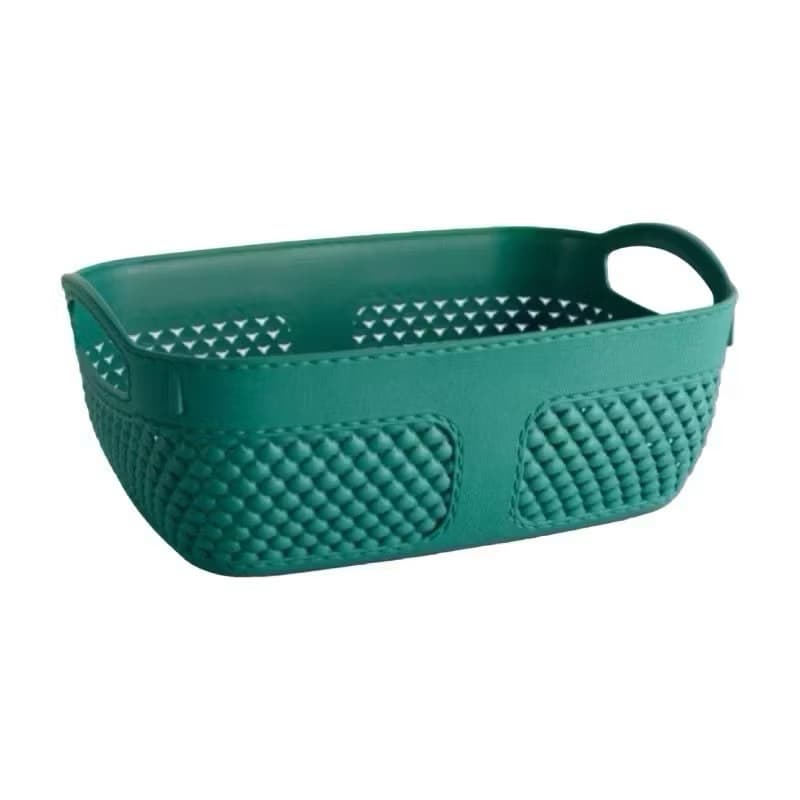 Keranjang Anyam Plastik Tempat Penyimpanan Serbaguna Storage Box Organizer