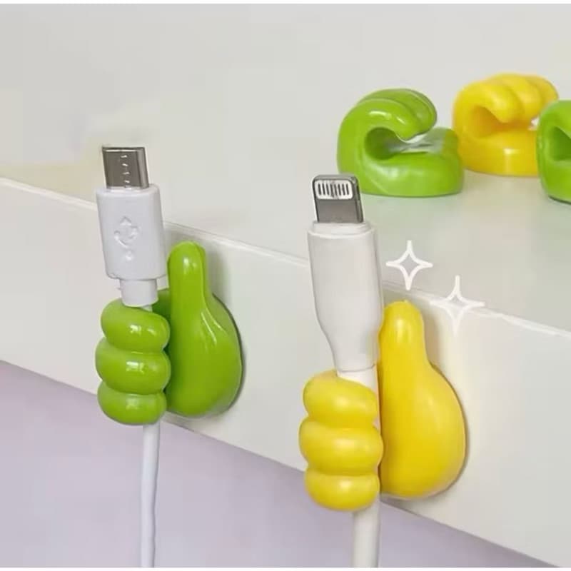 Klip Holder Kabel Model Jempol Gantungan Kait Kabel Bentuk Jempol Serbaguna