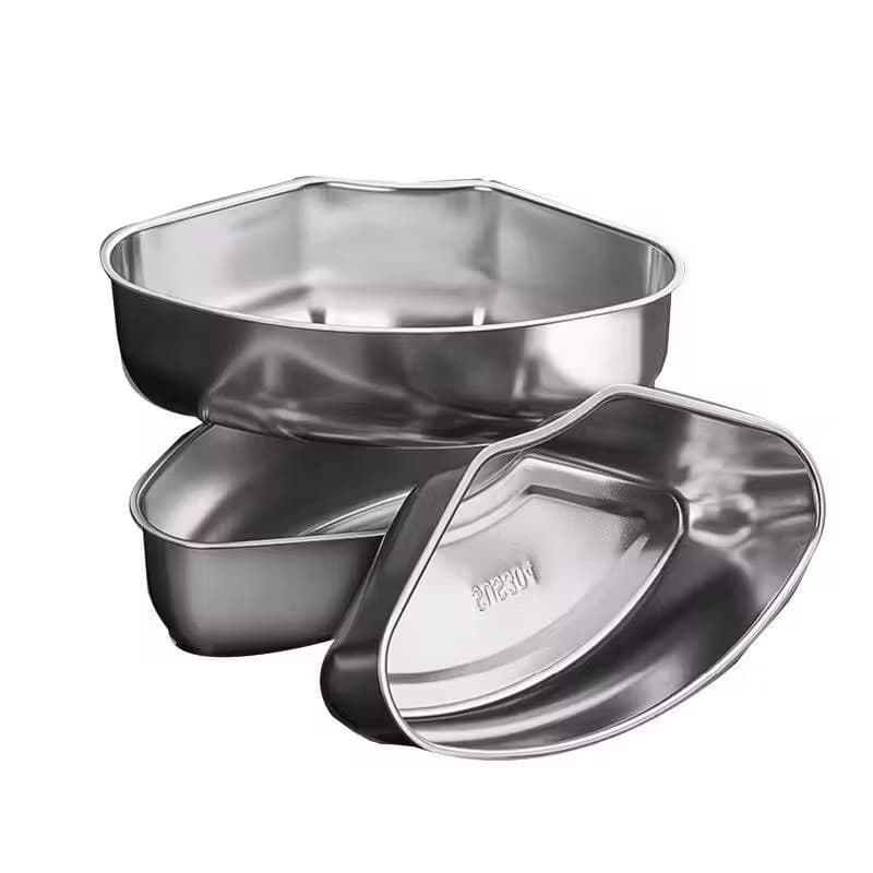 Wadah Kukusan Makanan Stainless Steel Wadah Kukus Bentuk Kipas Serbaguna
