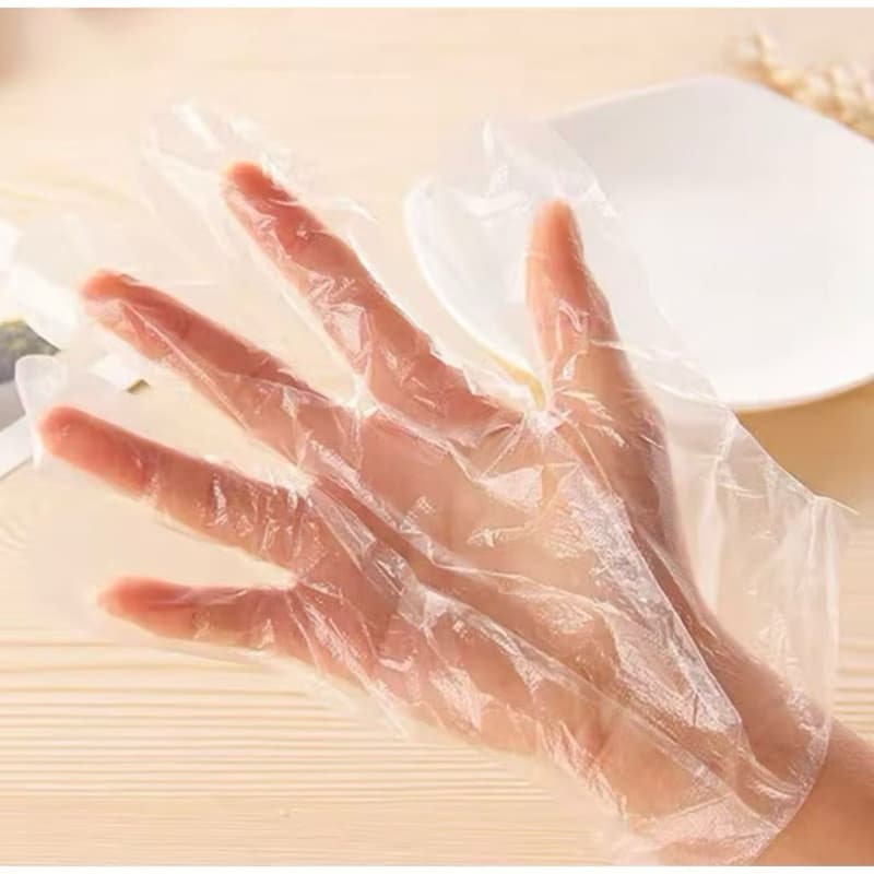 Sarung Tangan Plastik Sekali Pakai Disposable Gloves Food Hand Sarung Bening Trasparan