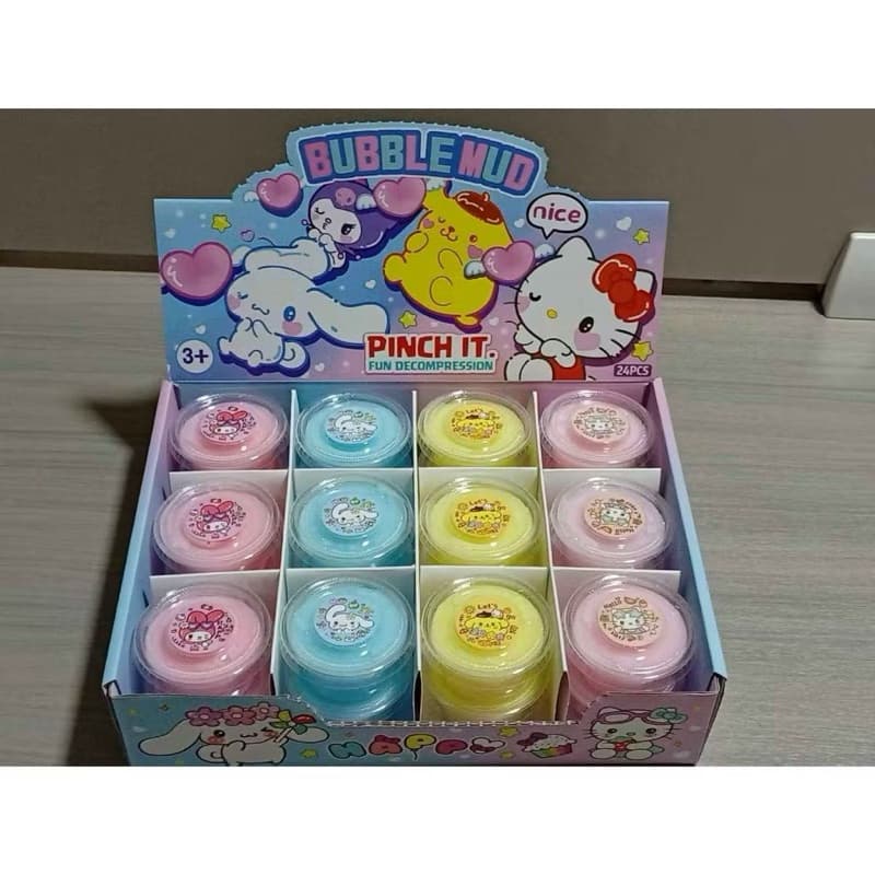 Mainan Slime Bubble Mud Slime Karakter Kartun Lucu Slime Warna Mainan Anak