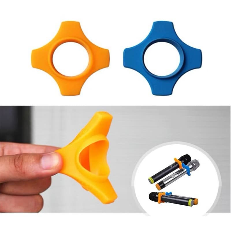Ring Karet Microphone Silicone Holder Gelang Karet Mic Karaoke Anti Slip