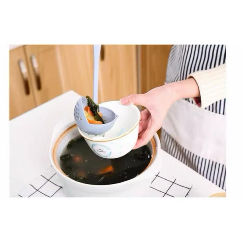Centong Sup 2in1 Centong Saringan Kuah Sayur Sendok Soup Plastik 2in1 Serbaguna
