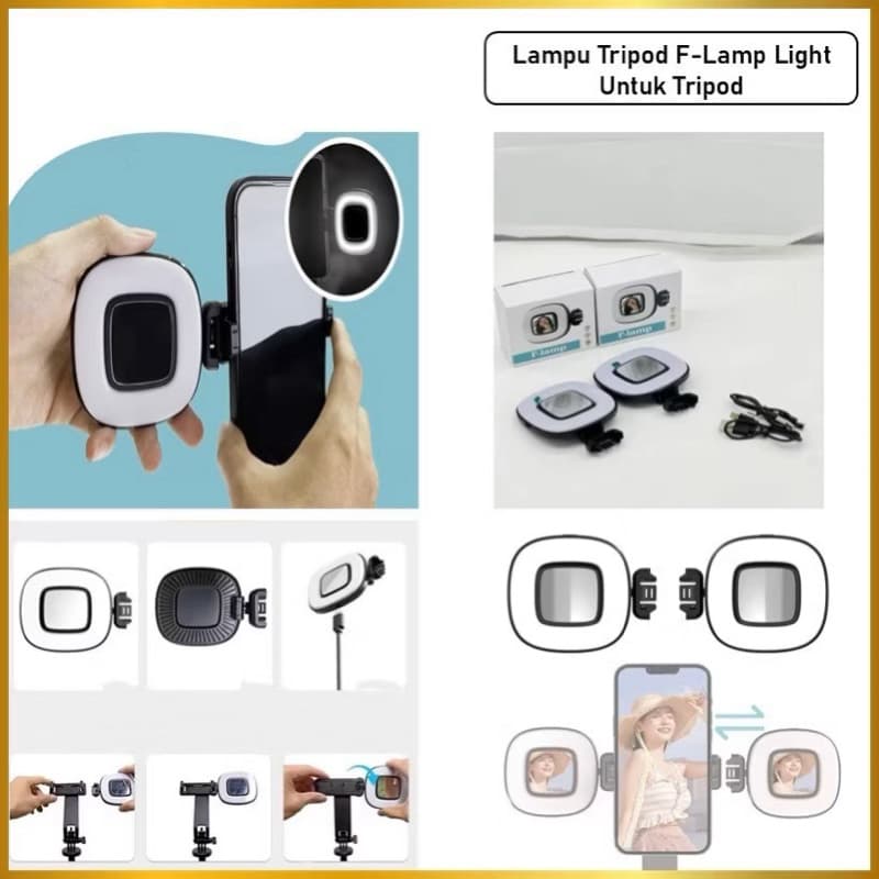 Lampu Tripod F-Lamp Light Untuk Tripod Lampu Mini Mirror Selfie Serbaguna