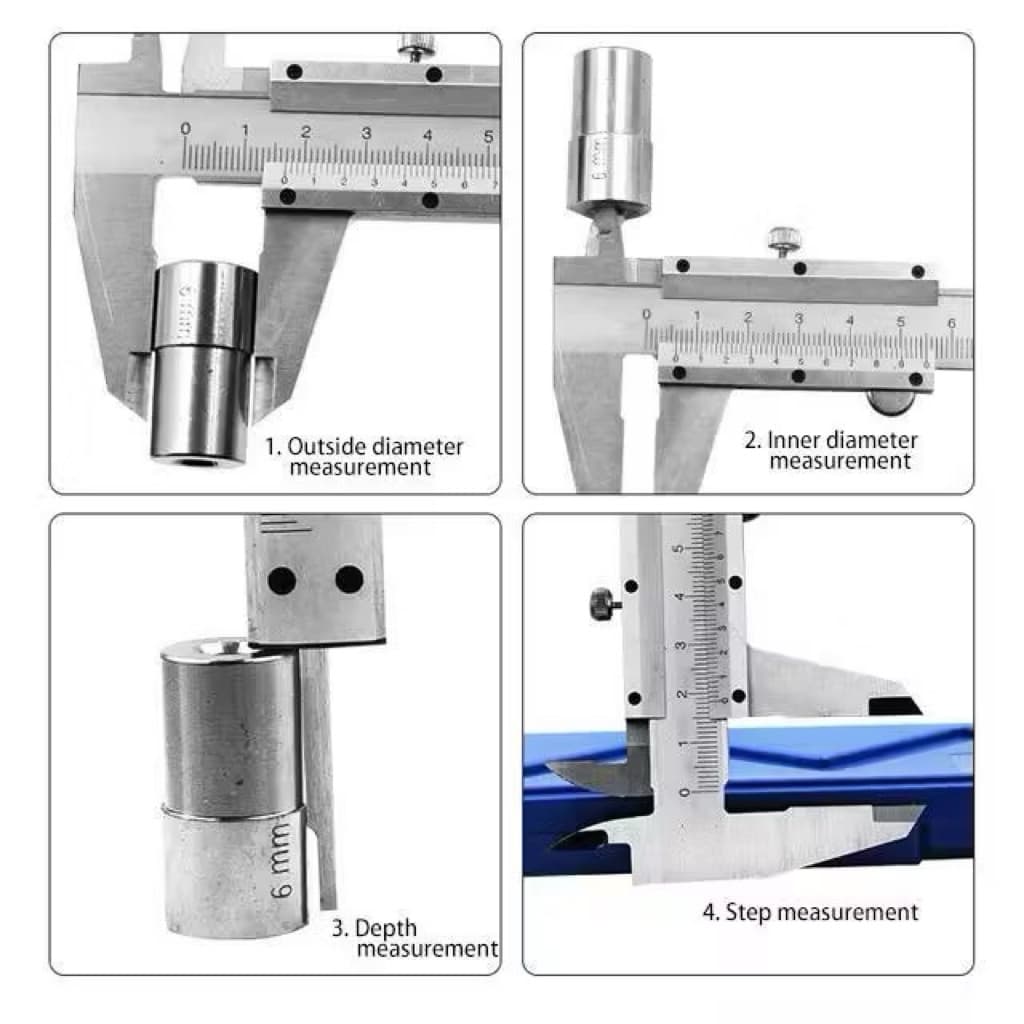 Jangka Sorong Stainless Steel 15CM Vernier Caliper Sigmat Jangka Sorong Micrometer