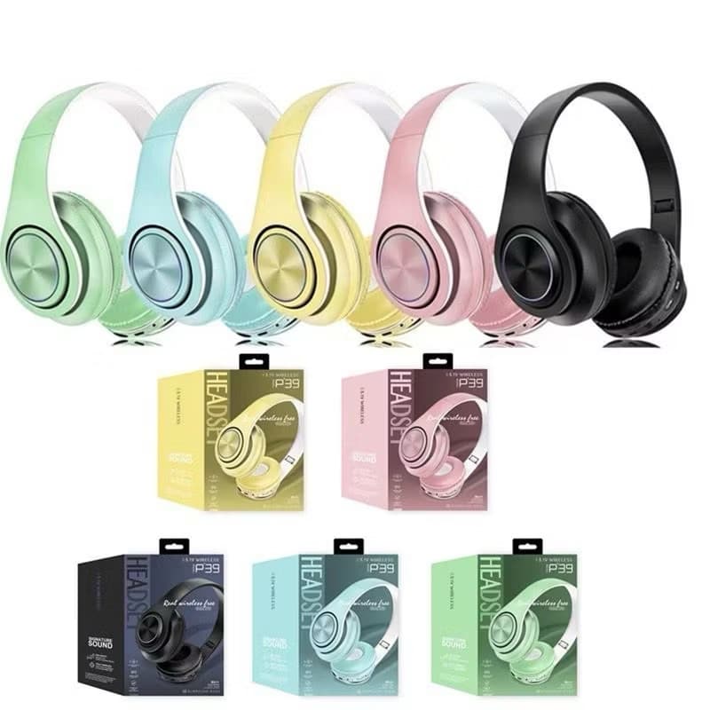 Headset Bando Bluetooth P39 Wireless Surround Bass