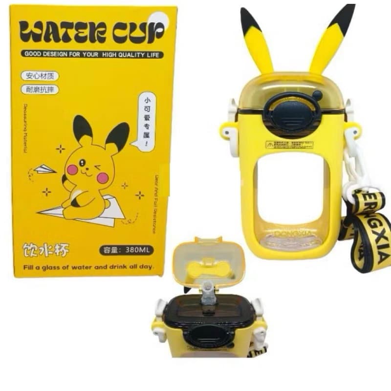Botol Minum Anak Pokemon BZ-282 Botol Minum 380ML Karakter Pokemon Free Stiker