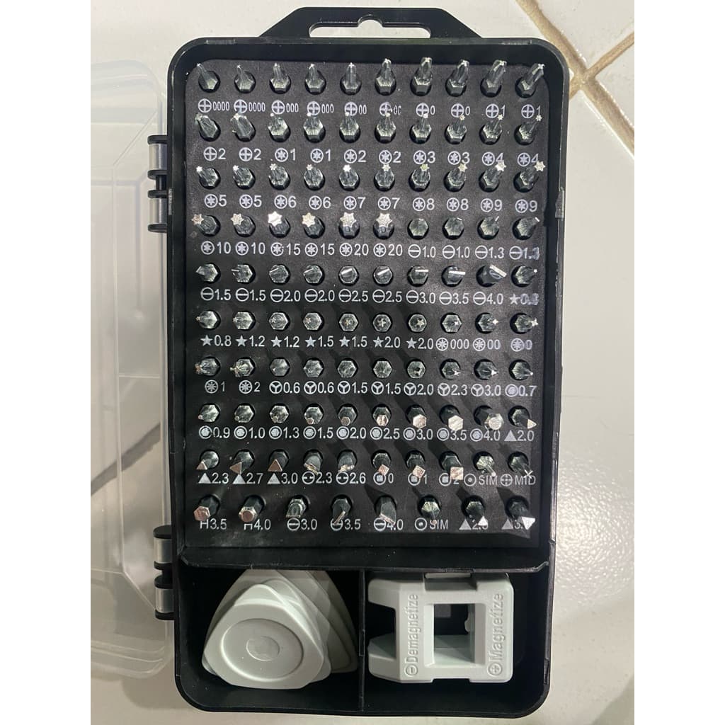 Obeng Set Reparasi 115 in 1 Hp Komputer Laptop Smartphone Repair Tools Screwdriver