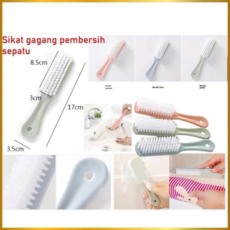 Sikat Gagang Pembersih Sepatu Baju Sikat Cuci Anti Noda Kamar Mandi Serbaguna