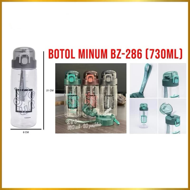 Botol Minum Anak BZ-286 Botol Minum 730ML Botol Minum Transparan BPA Free
