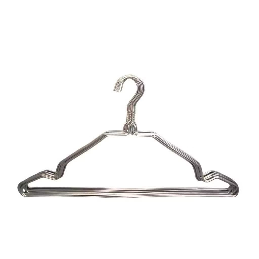 Gantungan Baju Stainless Isi 10Pcs Hanger Baju Kawat Stainless Steel